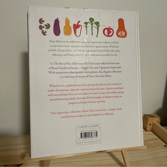 2/$25 Vegetarian Cookbook - Best Of Rose Elliot Vegetarian Collection New - Picture 3 of 7